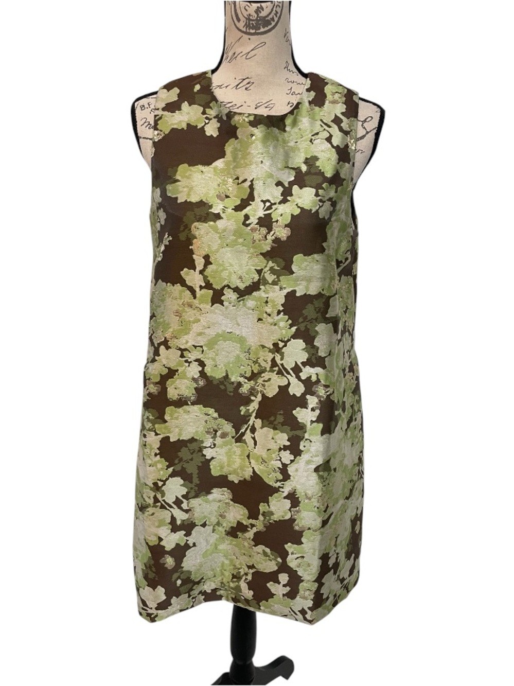 Tuckernuck Floral Jacquard Dress & Jacket Set Size S/M Knee-Length Pockets - Picture 3 of 14